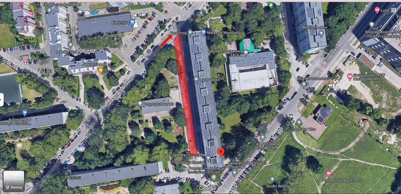 Zielinskiego Apartment ~ Self Check-In 24 ~ Parking & Lift Breslavia Exterior foto